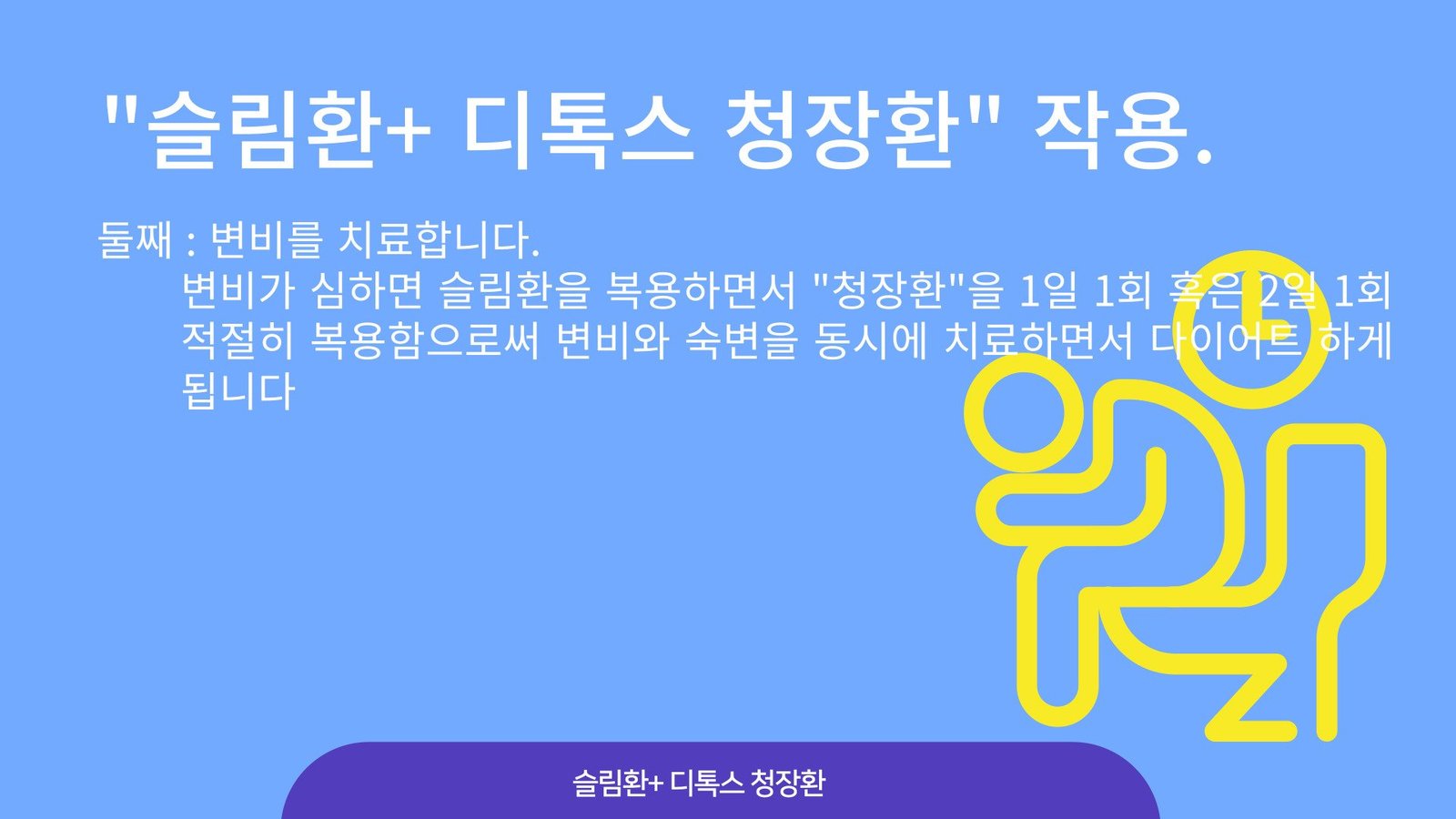 “슬림환+ 디톡스 청장환” 작용 2