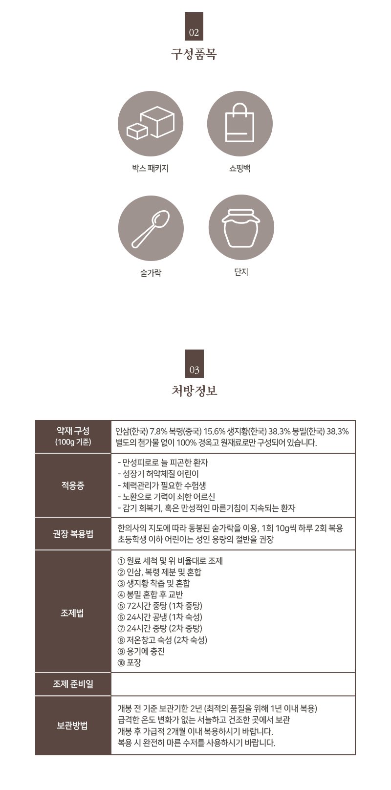 경옥고 단지 1.2kg 3
