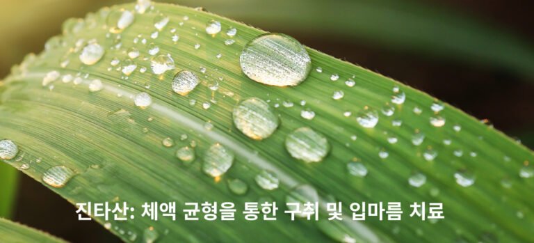구취 입마름 치료에 효과가 탁월한 진타산